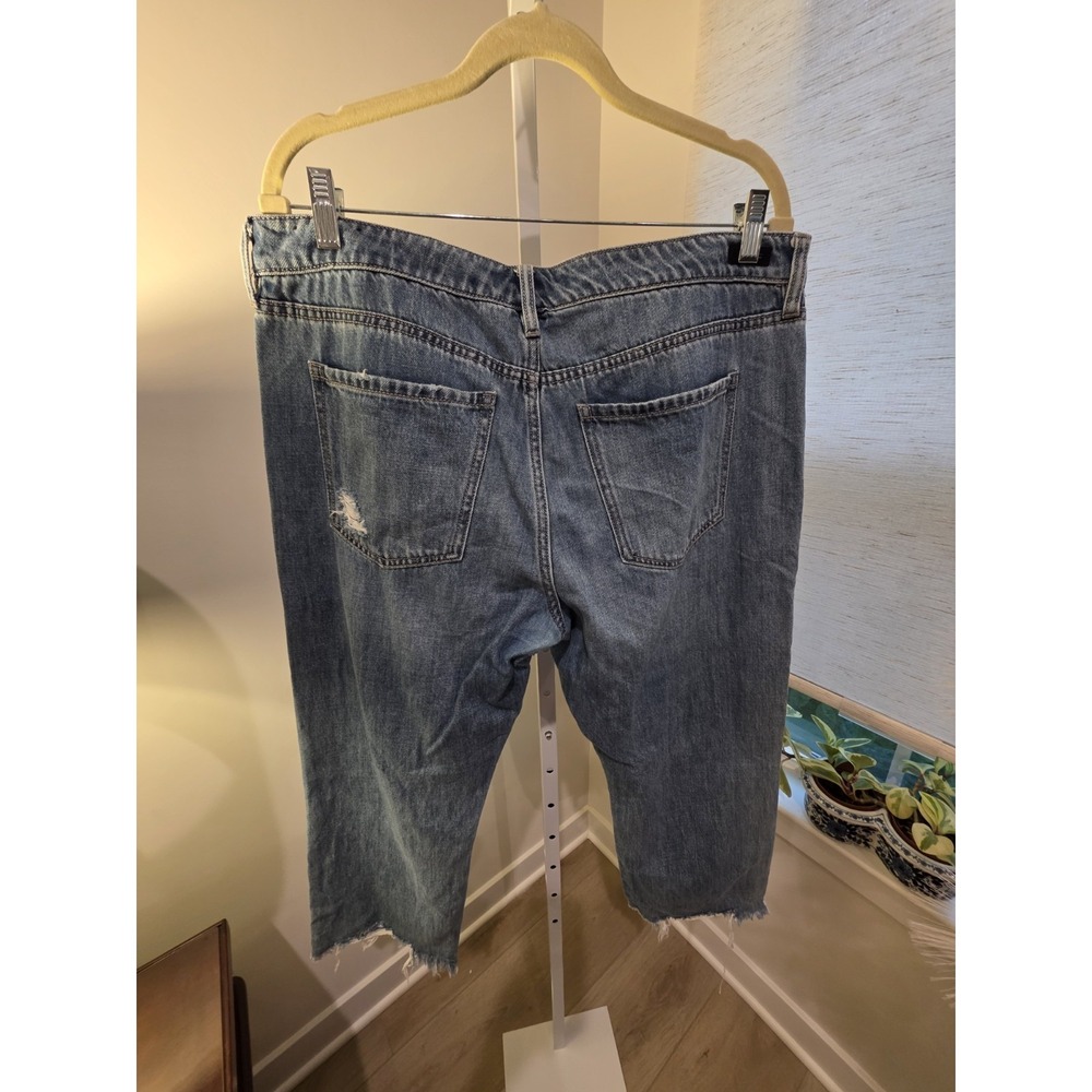 Liverpool Los Angeles Jeans Womens 12/36 Blue Straight Distressed - Picture 14 of 16